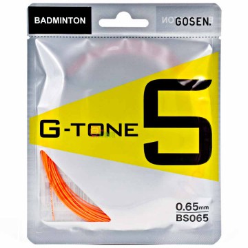 【GOSEN】G-Tone 5高反彈高延展究極金屬音浪羽拍線(0.65mm)